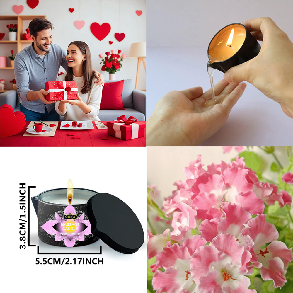 Świeca do masażu z geranium 2o – Massage Candle Melting recenzja i cena